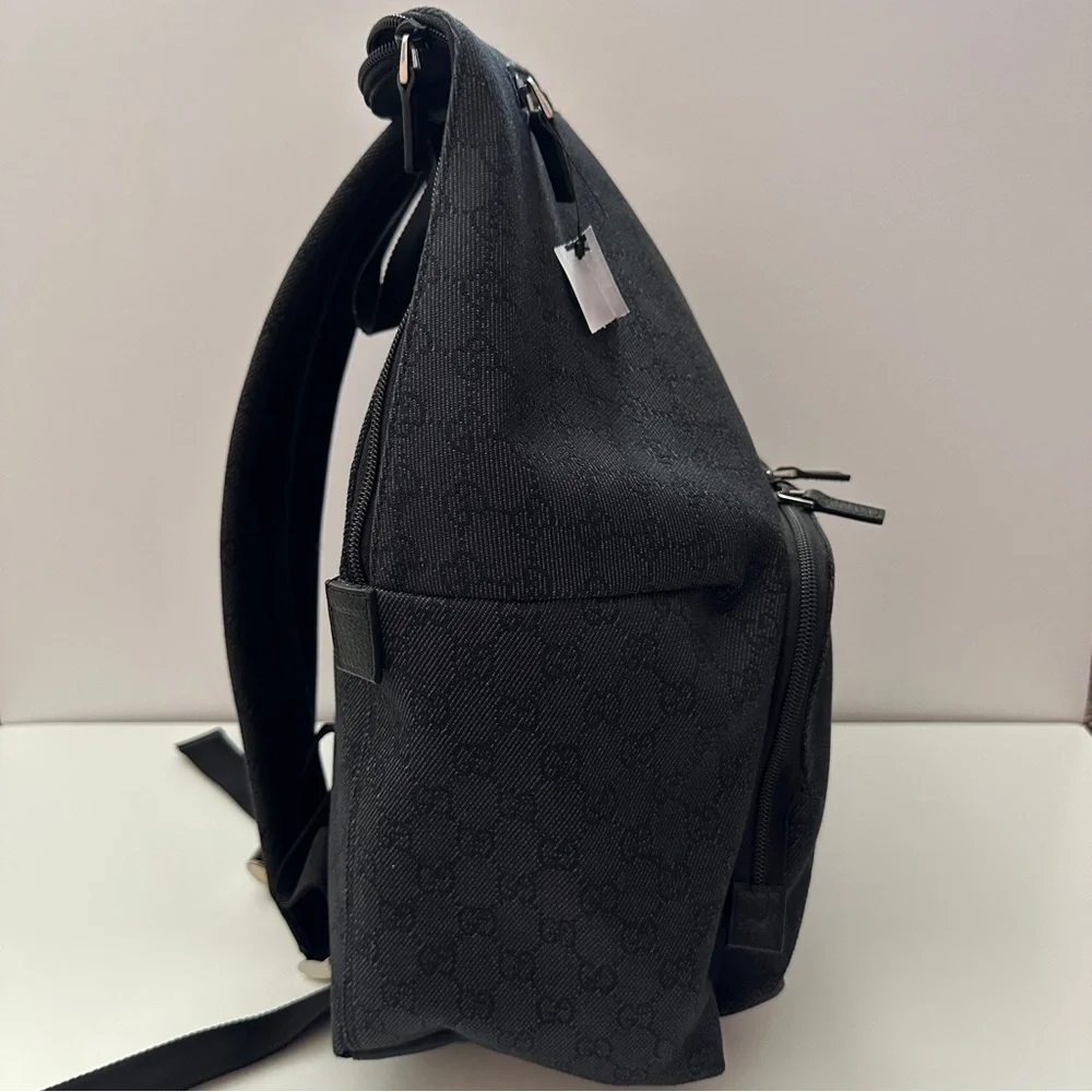 BRAND NEW Gucci GG Black Canvas Men’s Backpack Large